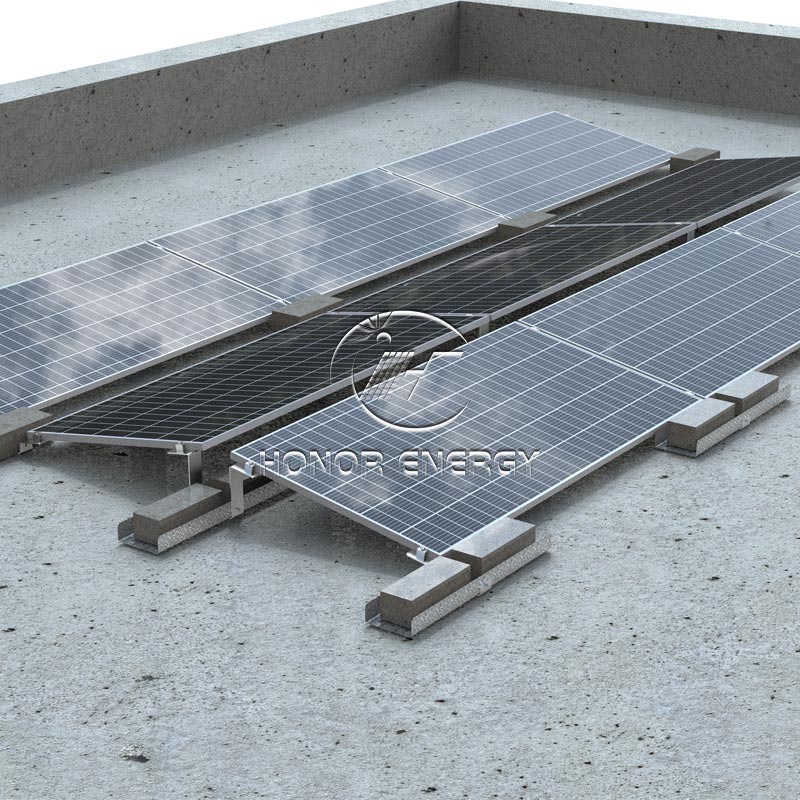 Supporto per tetto solare in alluminio Ballarted Solar