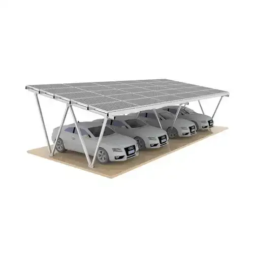 Montaggio per posto auto coperto solare impermeabile di tipo W in alluminio