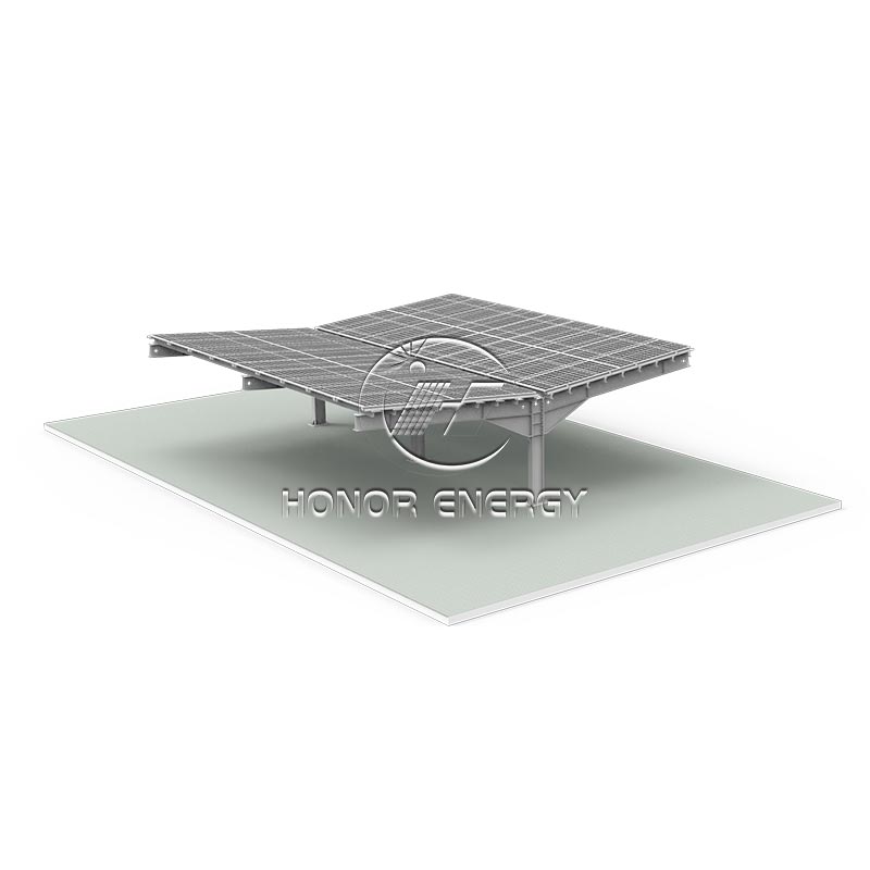 Montaggio di auto coperto solare a doppia ala