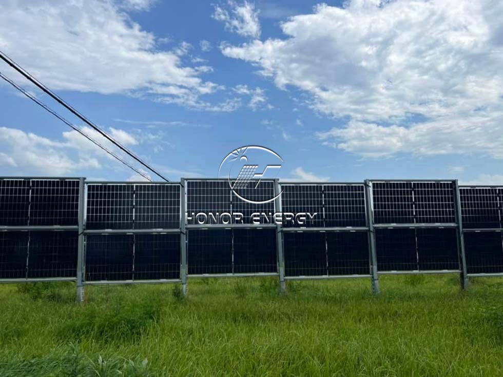 Vertical Solar Steel Mount