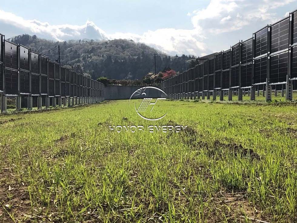 Vertical Solar Steel Mount