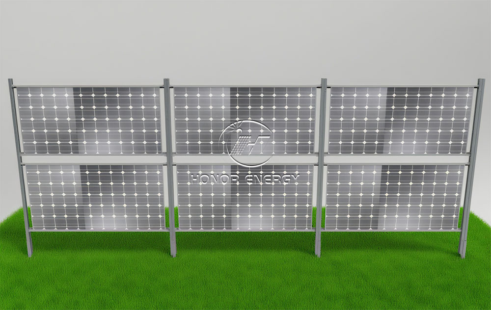 Vertical Solar Steel Mount