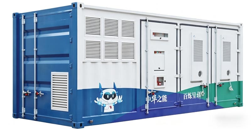 Sistema integrato di accumulo dell'energia in container