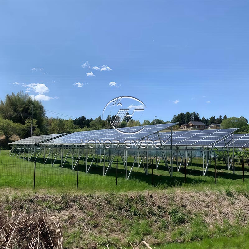 Montaggio agricolo solare di tipo a fila multipla