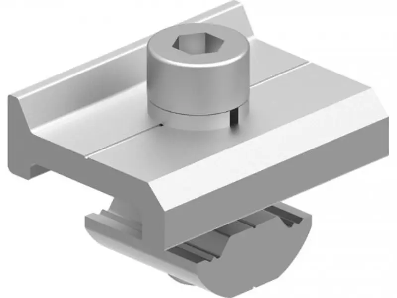Morsetto per binario solare